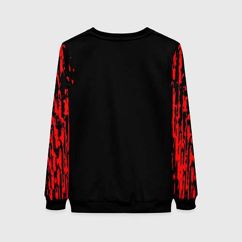 Женский свитшот Mazda краски красные штрихи / 3D-Черный – фото 2