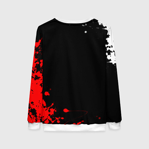 Женский свитшот Алиса краски текстура рок / 3D-Белый – фото 2