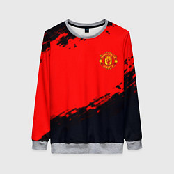 Свитшот женский Manchester United colors sport, цвет: 3D-меланж