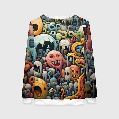 Женский свитшот Странная абстракция / 3D-Белый – фото 2