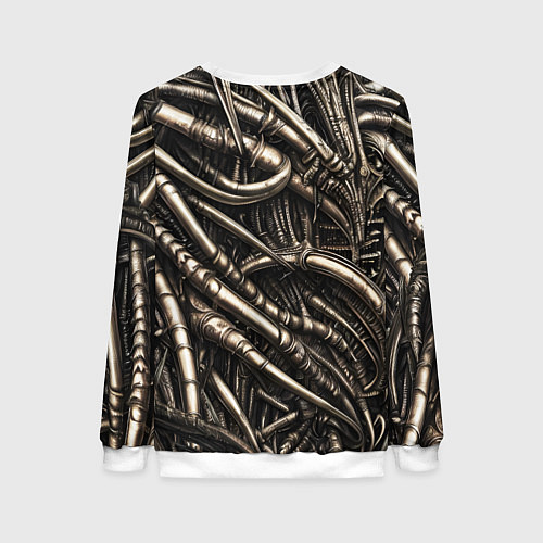 Женский свитшот Серые трубки чужих / 3D-Белый – фото 2