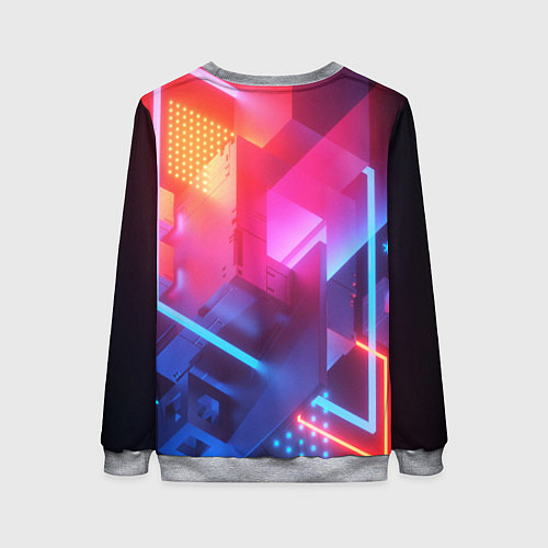 Женский свитшот Crysis текстура брони / 3D-Меланж – фото 2