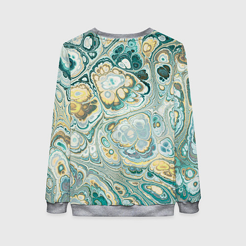 Женский свитшот Абстрактный разноцветный узор / 3D-Меланж – фото 2