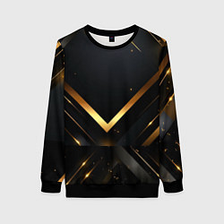 Женский свитшот Gold luxury black abstract