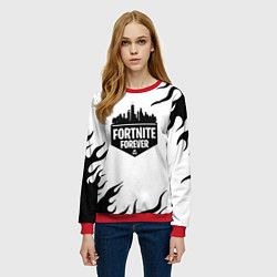 Свитшот женский Epic games fortnite fire, цвет: 3D-красный — фото 2
