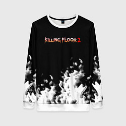 Свитшот женский Killing floor краски, цвет: 3D-белый