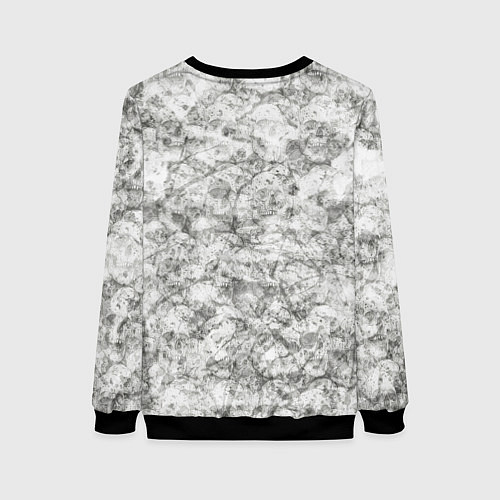 Женский свитшот Барт зомби / 3D-Черный – фото 2