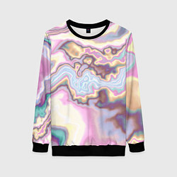 Женский свитшот Мрамор розово-голубой