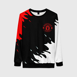 Свитшот женский Manchester United flame fc, цвет: 3D-черный
