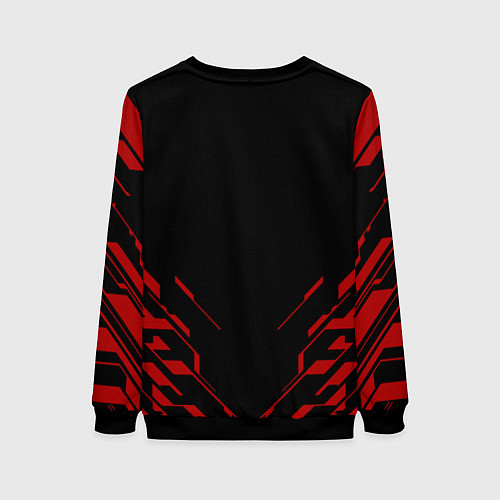 Женский свитшот World war z текстура геометрия / 3D-Черный – фото 2