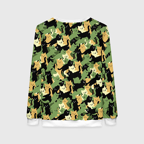 Женский свитшот Котофляж / 3D-Белый – фото 2
