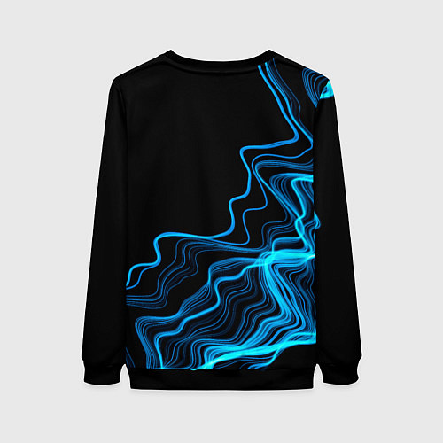 Женский свитшот Imagine Dragons sound wave / 3D-Черный – фото 2