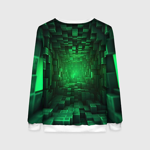 Женский свитшот Minecraft matrix / 3D-Белый – фото 2