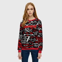 Свитшот женский Tekken steel japan, цвет: 3D-красный — фото 2