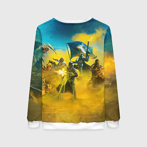 Женский свитшот Helldivers 2: Confrontation / 3D-Белый – фото 2