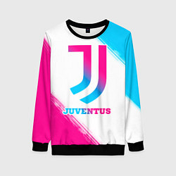 Женский свитшот Juventus neon gradient style