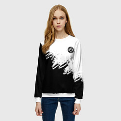 Свитшот женский Borussia sport краски, цвет: 3D-белый — фото 2