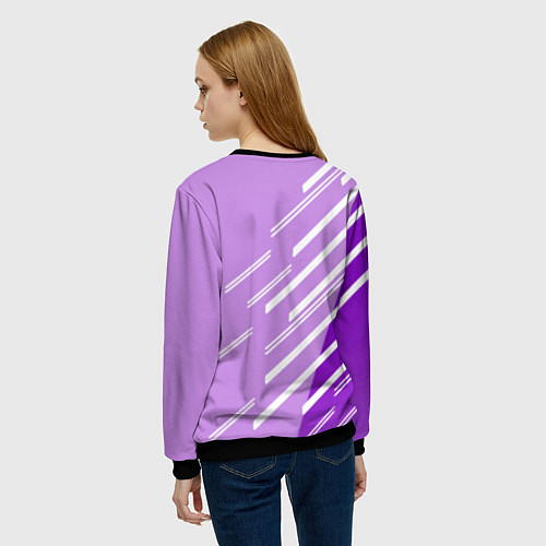 Женский свитшот Real Madrid текстура фк / 3D-Черный – фото 4