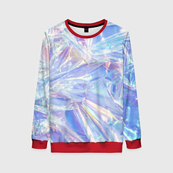 Женский свитшот Эффект голографии с пластиковой лентой