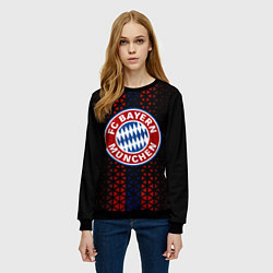 Свитшот женский Футбольный клуб Бавария, цвет: 3D-черный — фото 2