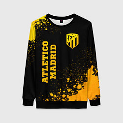 Женский свитшот Atletico Madrid - gold gradient вертикально