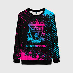 Женский свитшот Liverpool - neon gradient