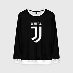 Свитшот женский Juventus sport fc белое лого, цвет: 3D-белый