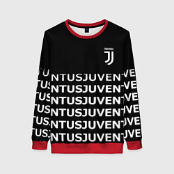 Свитшот женский Juventus pattern fc club steel, цвет: 3D-красный