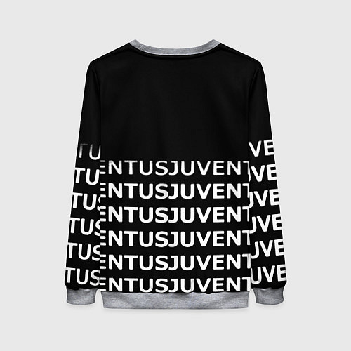 Женский свитшот Juventus pattern fc club steel / 3D-Меланж – фото 2