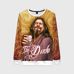 Свитшот женский The Big Lebowski dude, цвет: 3D-белый