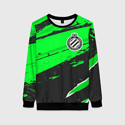 Свитшот женский Club Brugge sport green, цвет: 3D-черный