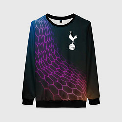 Свитшот женский Tottenham футбольная сетка, цвет: 3D-черный