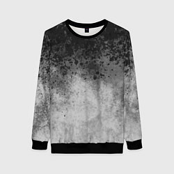 Женский свитшот Абстракция - серые чернила