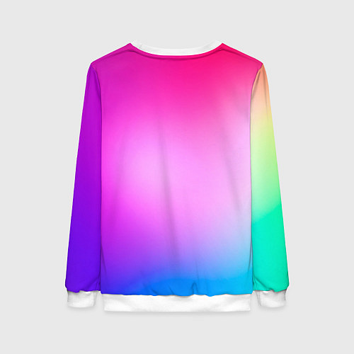 Женский свитшот Colorful gradient / 3D-Белый – фото 2