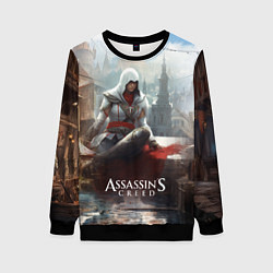 Свитшот женский Assassins creed poster game, цвет: 3D-черный