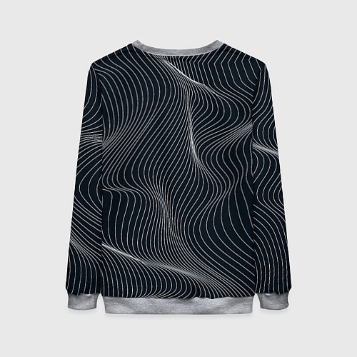 Женский свитшот Черная аннигиляция / 3D-Меланж – фото 2