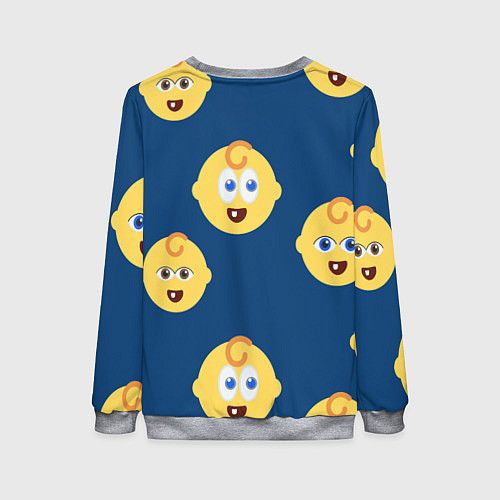 Женский свитшот Лёлик и болик / 3D-Меланж – фото 2