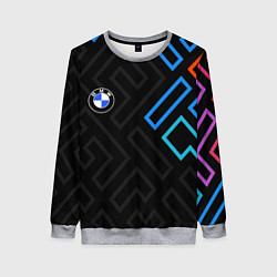 Свитшот женский BMW brand color carbon, цвет: 3D-меланж