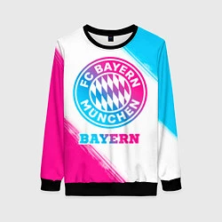 Свитшот женский Bayern neon gradient style, цвет: 3D-черный