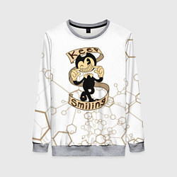 Свитшот женский Bendy and the Ink Machine dagames, цвет: 3D-меланж