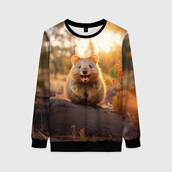 Женский свитшот Квокка радуется