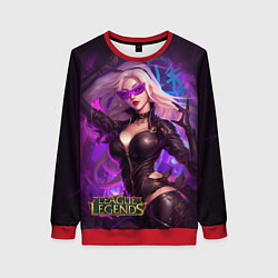 Свитшот женский League of Legends Kaisa Kda style, цвет: 3D-красный