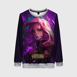Свитшот женский League of Legends Kaisa Kda style, цвет: 3D-меланж