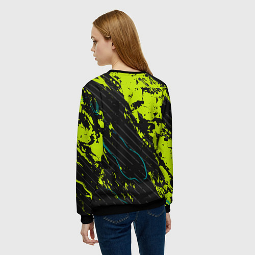 Женский свитшот Game / 3D-Черный – фото 4