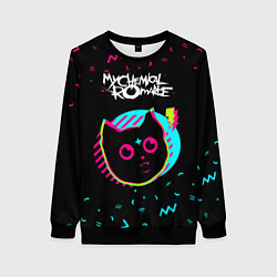Свитшот женский My Chemical Romance - rock star cat, цвет: 3D-черный