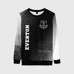 Свитшот женский Everton sport на темном фоне вертикально, цвет: 3D-черный