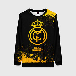 Женский свитшот Real Madrid - gold gradient