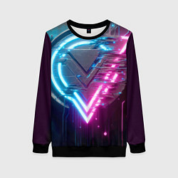 Женский свитшот Neon geometric abstraction - ai art