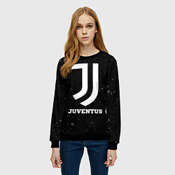 Свитшот женский Juventus sport на темном фоне, цвет: 3D-черный — фото 2
