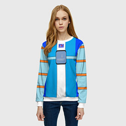 Свитшот женский Космоархеолог, цвет: 3D-белый — фото 2